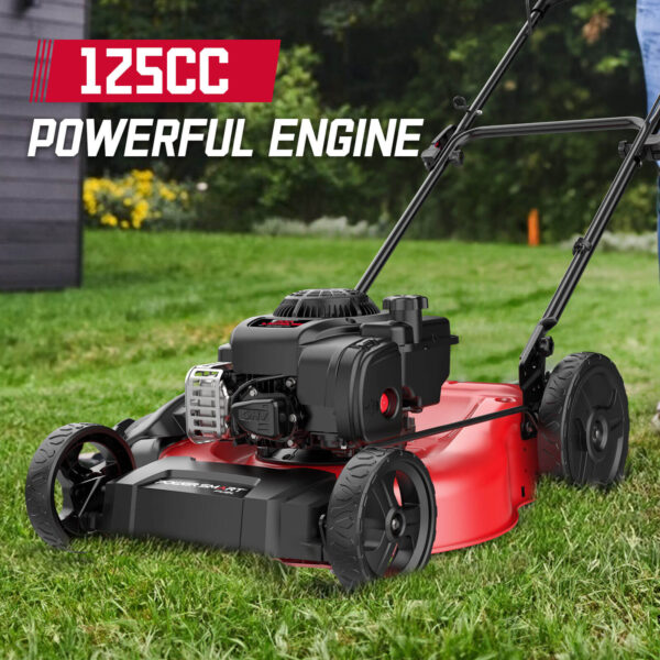 21" 125cc Gas Push 2-1 Lawn Mower w/ B&S 300E Engine B8721C - Image 4