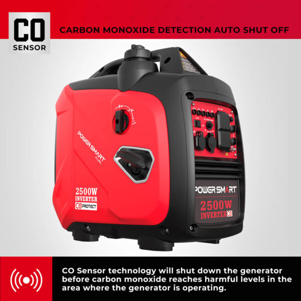 2500W Inverter Gas Generator w/ CO Alert HB5020C-1 - Image 6