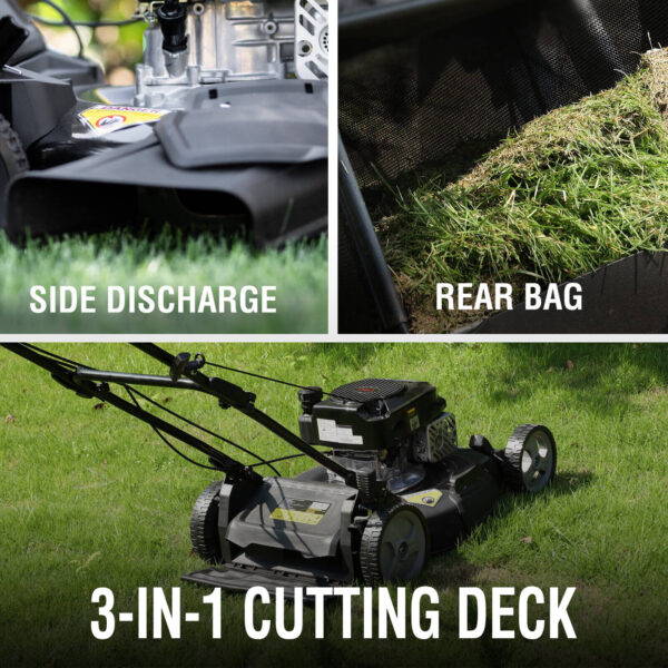 21'' 170cc Gas Push Lawn Lawn Mower Black, Oil Included DB8621PR - Image 3