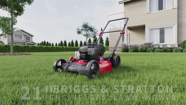 21" 125cc Gas Push 2-1 Lawn Mower w/ B&S 300E Engine B8721C - Image 2