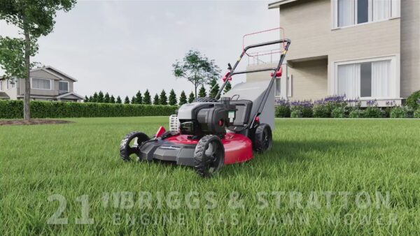 21" 140cc Gas Self-Propelled Lawn Mower with B&S 550E Engine B8621S - Image 8
