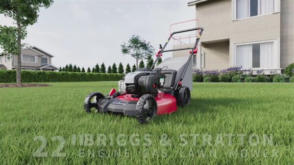 21" 140cc Gas Self-Propelled Lawn Mower with B&S Engine HB8622S - Image 2
