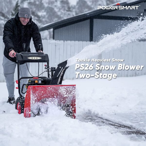 26'' 252cc Two Stage Gas Snow Blower w/ Electric Start DB7109D-W - Image 3