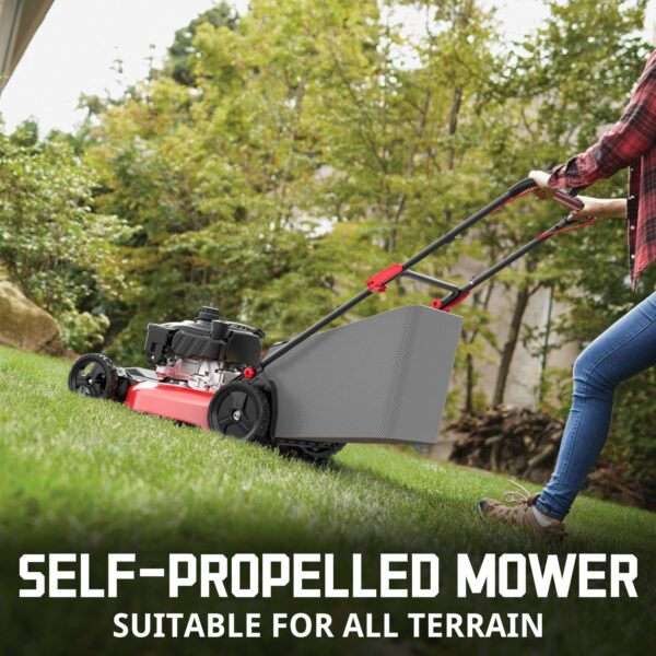 21 " 170cc Gas Self-Propelled 3-in-1 Lawn Mower DV8621S - Image 6
