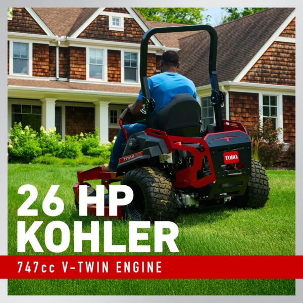 Toro Titan MAX 60-in 26 -HP V-twin Gas Zero-turn Riding Lawn Mower - Image 4