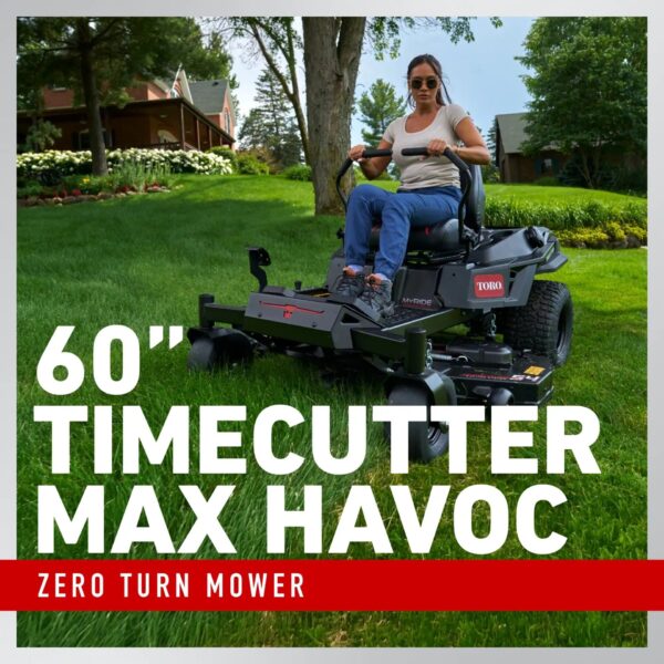 Toro TimeCutter MAX MyRIDE 60-in 23 -HP V-twin Gas Zero-turn Riding Lawn Mower - Image 3