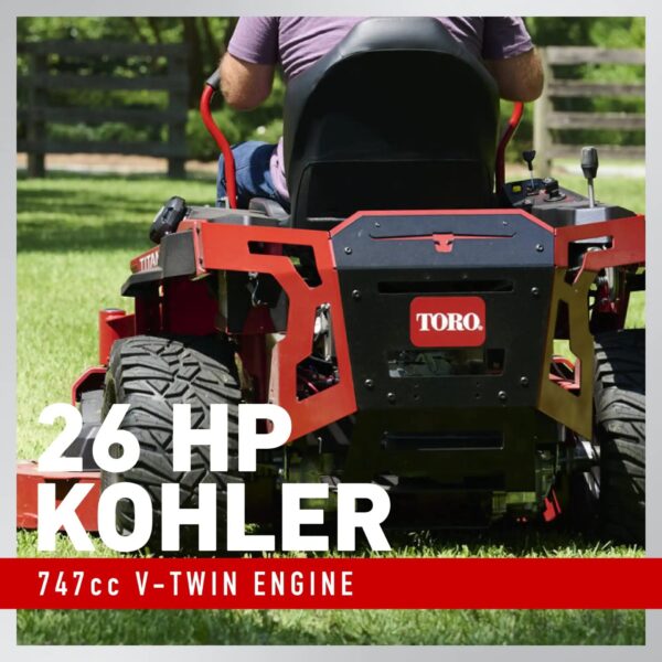 Toro Titan MyRIDE 60-in 26 -HP V-twin Gas Zero-turn Riding Lawn Mower - Image 4