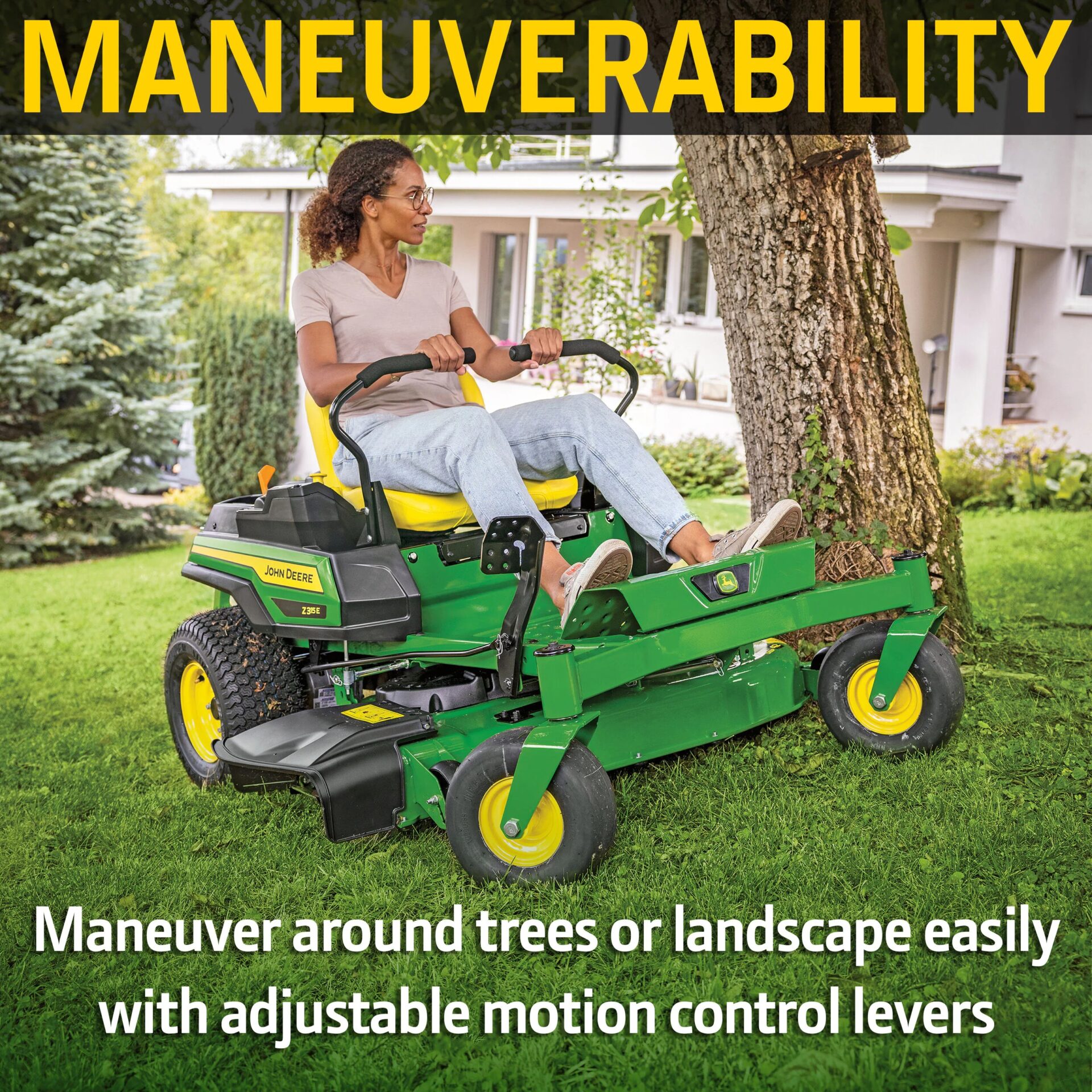 John Deere Z330M ZTrak 54-in 23 -HP V-twin Gas Zero-turn riding lawn mower - Image 9